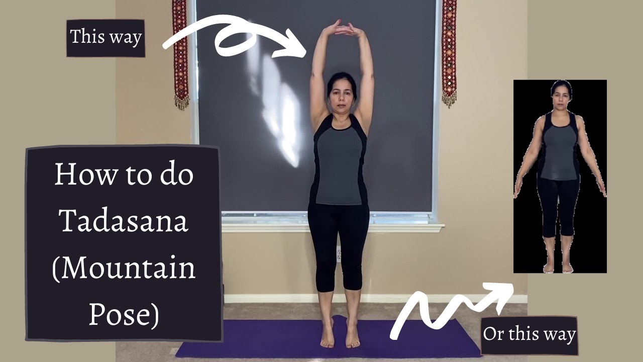 Mountain Pose - Tadasana Yoga Pose Instruction - YouTube