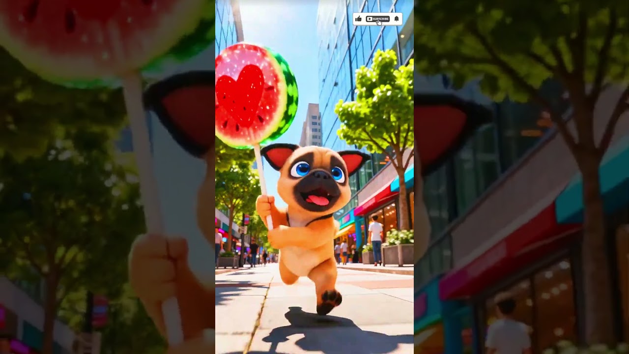 Cute Pug Bought Watermelon Candy 🍉🐶 | Then THIS Happened 😱