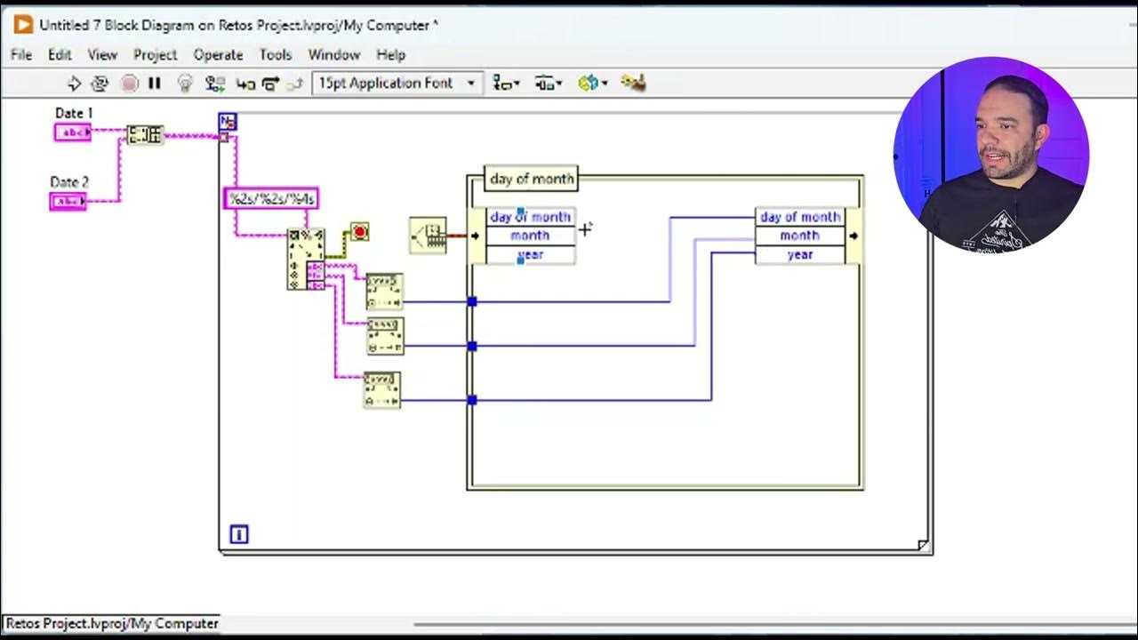 Programando con Labview. Comparando fechas desde String control. - YouTube