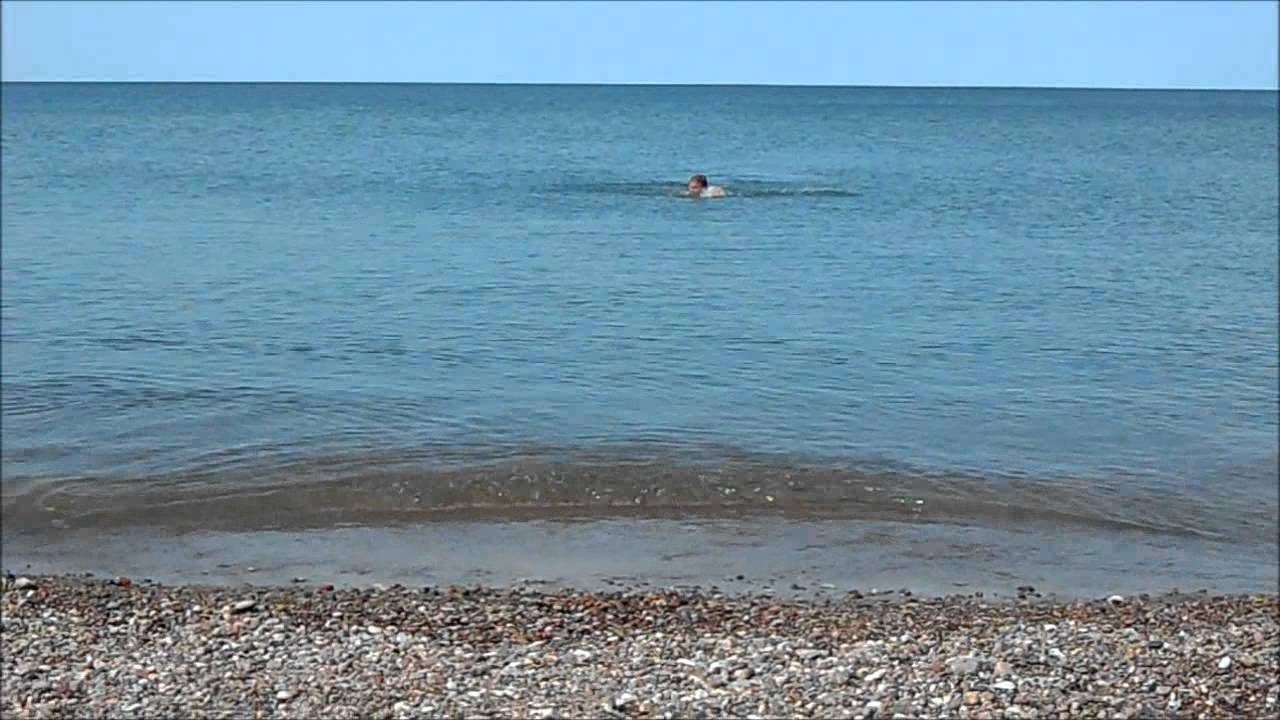A swim in the Baltic Sea Lesnoy YouTube