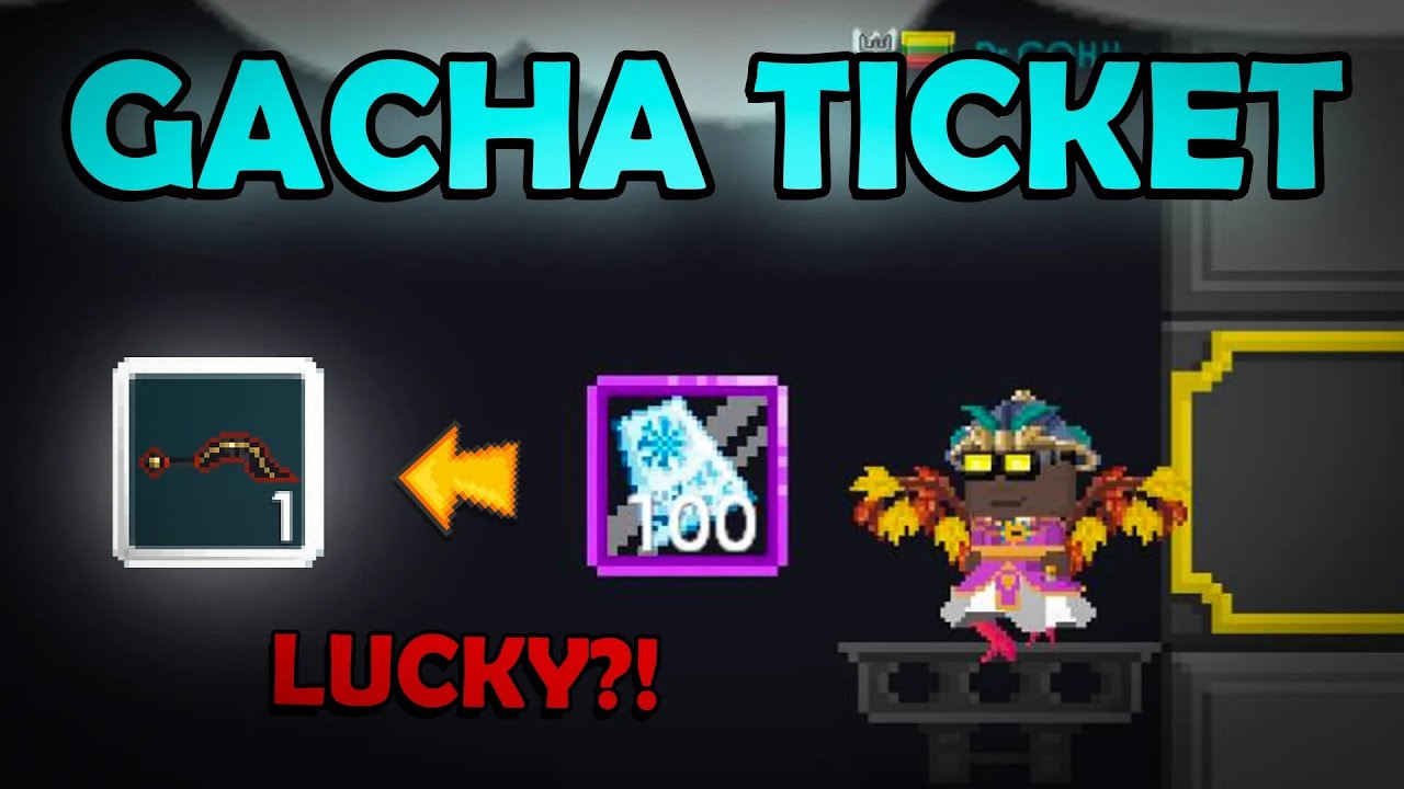 Gacha 100 Winter Clash Ticket Got Sun Blade Growtopia 