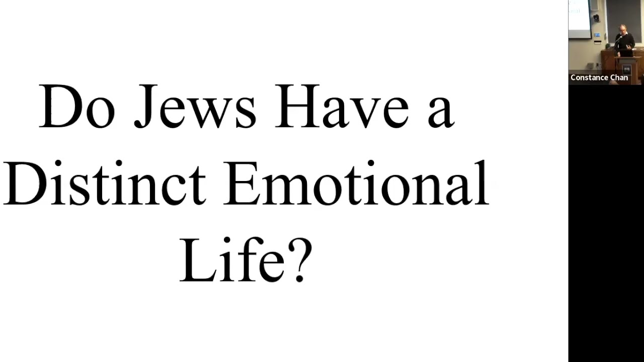 Hizky Shoham, The Emotional Turn in Jewish Studies