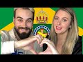 AMERICAN REACTS TO HINO DO IMPÉRIO BRASILEIRO/ INTERNATIONAL COUPLE