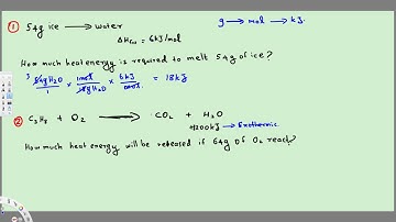 Thermochemistry Equations & Formulas - Practice Problems - Topics in General Chemistry - Example 1