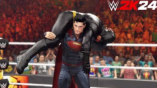 Superman Vs Batman | Top DC vs Marvel Superheroes - WWE 2K24 - PS5 [4K 60FPS]