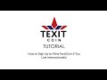 TexitCoin Miner Sign-up for International Users