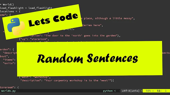 Playful Python: Generating random sentences