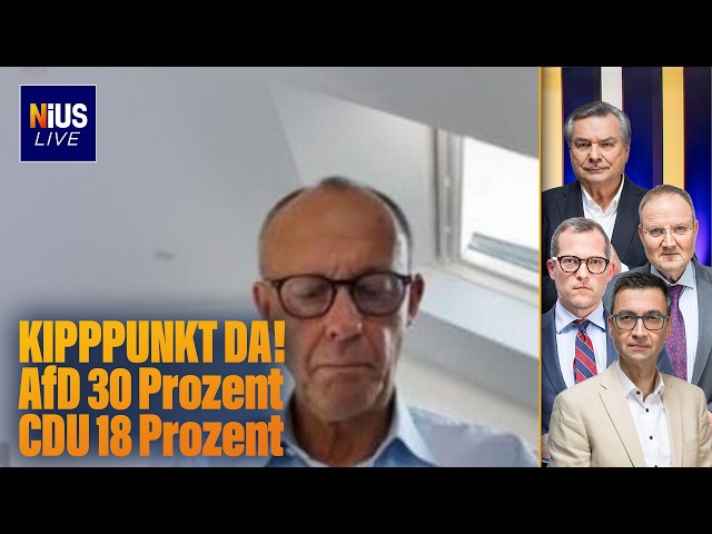 🚨 CDU jetzt 12 Prozent hinter der AfD, und der Kanzler reist nach Kiew I NIUS Live, 05.10.26