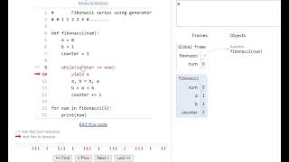 Print Fibonacci Series using Generators in Python Interview Question