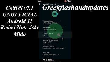 ColtOS v7.1 UNOFFICIAL Android 11 Redmi Note 4/4x Mido