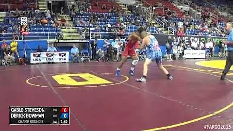 220 Champ. Round 2 - Derick Bowman (Ohio) vs. Gabl...