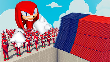 200x KNUCKLES + 1x GIANT vs EVERY GOD - Totally Accurate Battle Simulator TABS