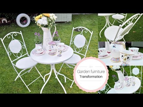 how-to-paint-metal-garden-furniture,-french-shabby-chic-style-|-diy