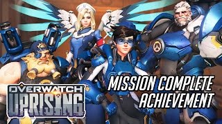 Overwatch Uprising Mission Complete Achievement [Reinhardt] @bubblywumsgaming