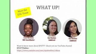 EPATT ESG Math Training 2018