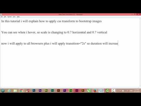 CSS Transform Scale in Bootstrap Adobe Dreamweaver CC 2015