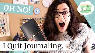 Why it's okay to quit. (A Journaling Chat and Stationery Haul)
