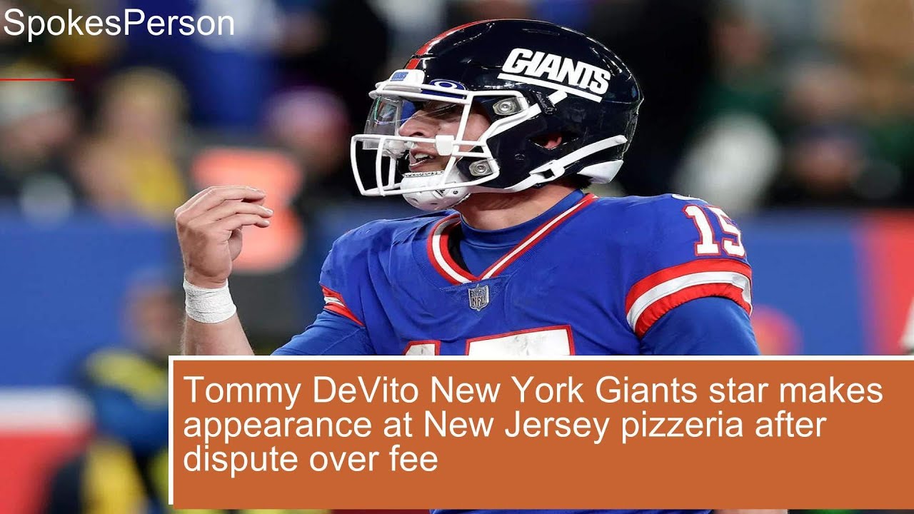 Tommy DeVito New York Giants star makes appearance at New Jersey