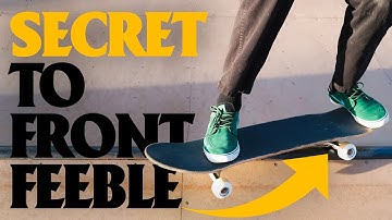 EASIEST WAY TO FRONTSIDE FEEBLE ON A MINI RAMP!