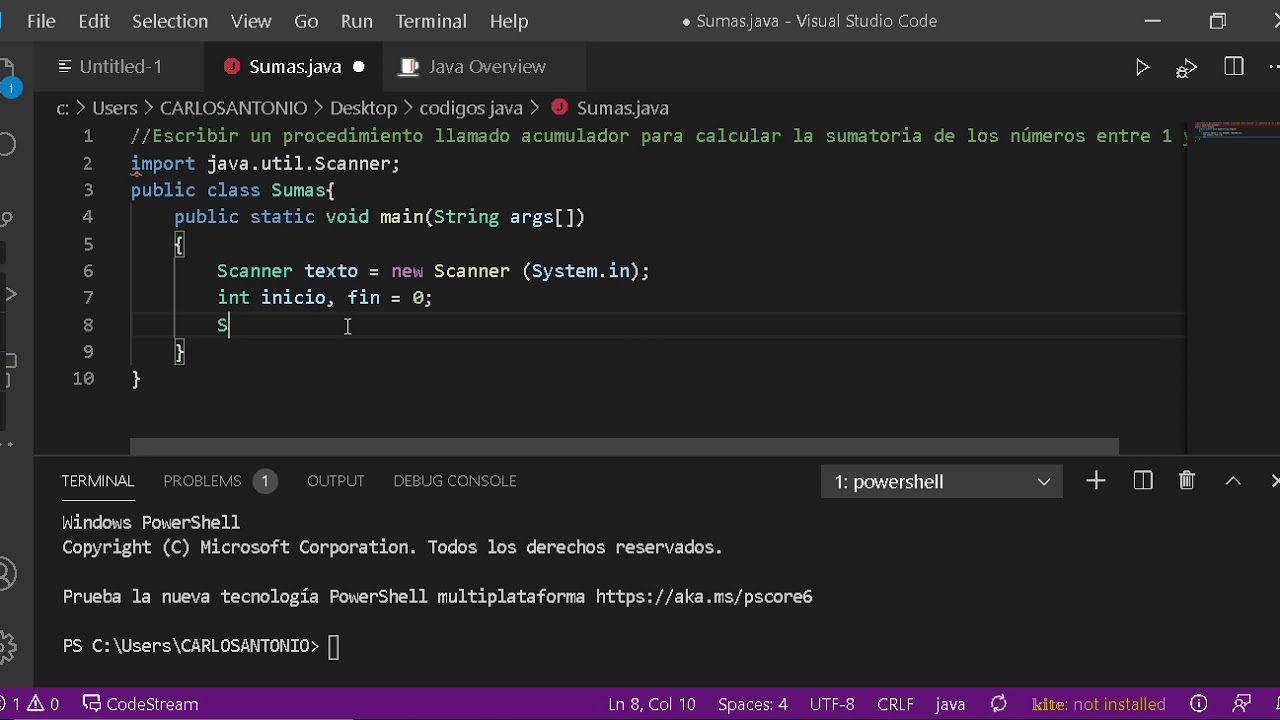 Visual Studio Code Sumas java Visual Studio Code - YouTube