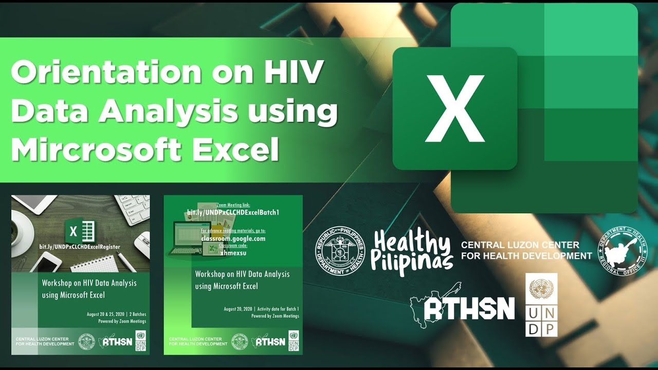 ORIENTATION ON HIV DATA ANALYSIS USING MICROSOFT EXCEL Batch 1 - YouTube