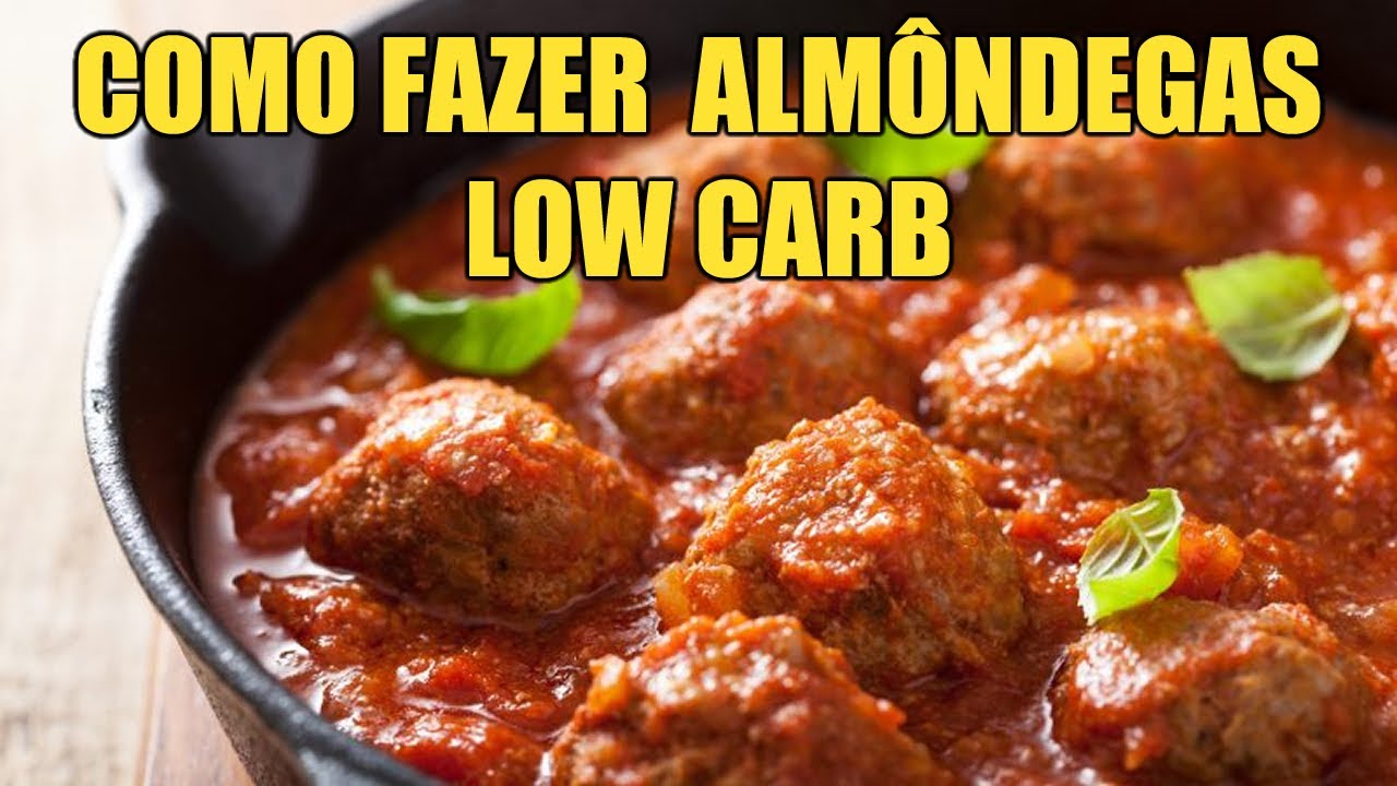 COMO FAZER ALMÔNDEGAS LOW CARB FÁCIL