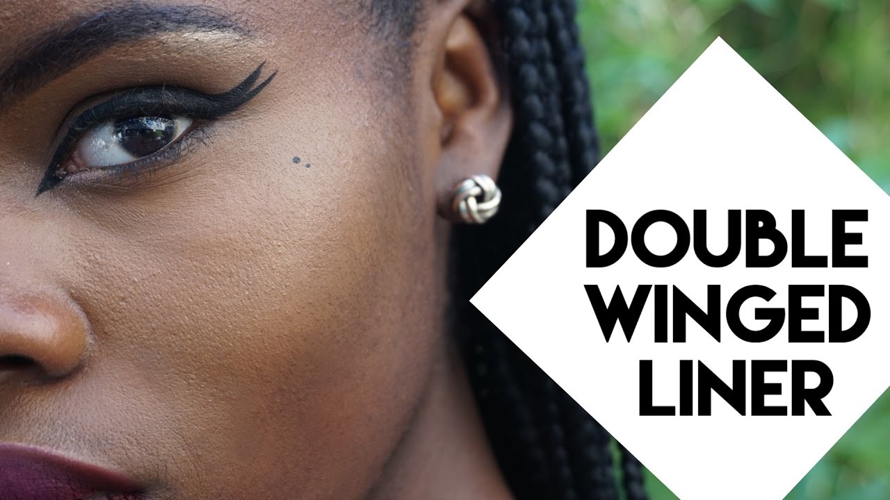 DOUBLE  WINGED EYELINER - How To | TheDoyinJ
