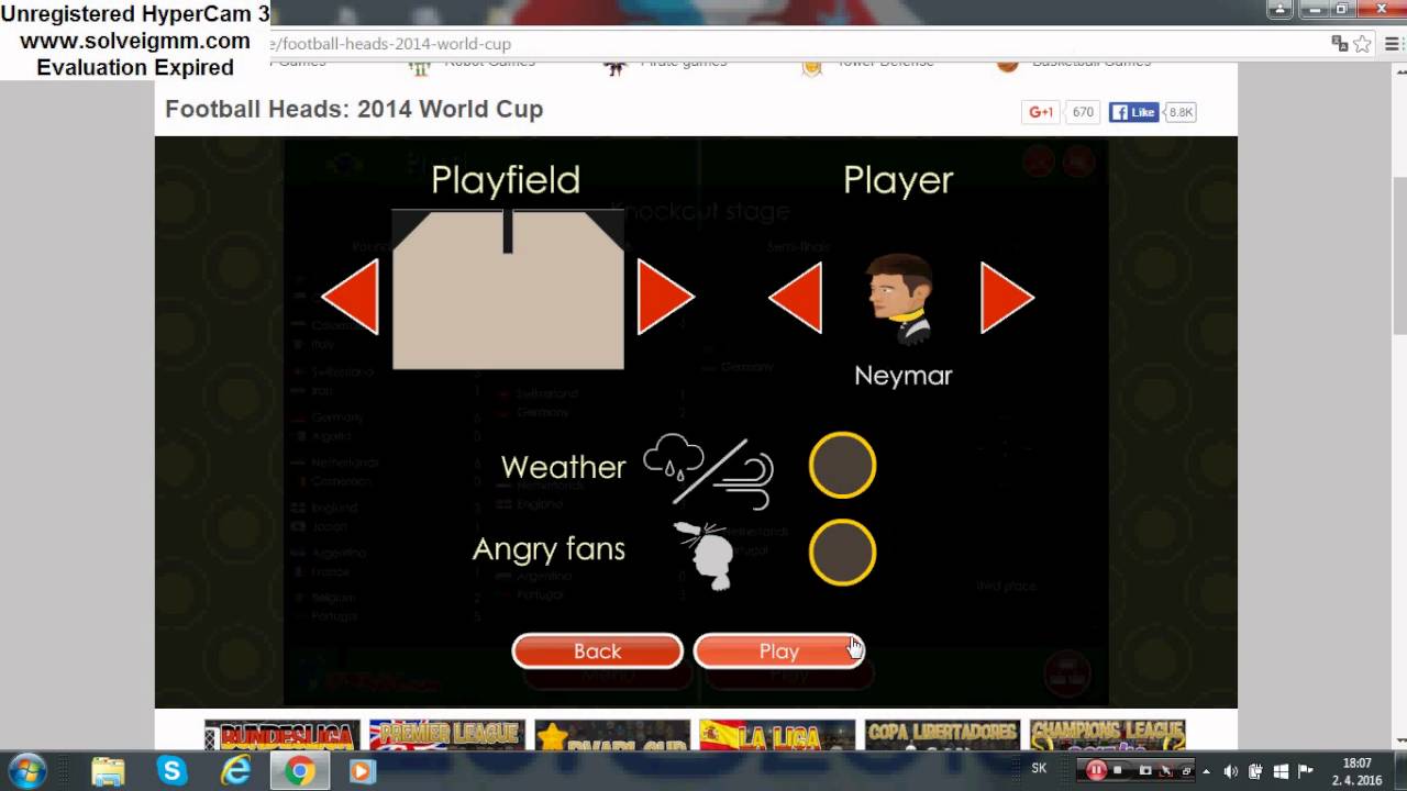 Football HeadsWorld Cup 2014 5. a 6. časť Quarter finals and