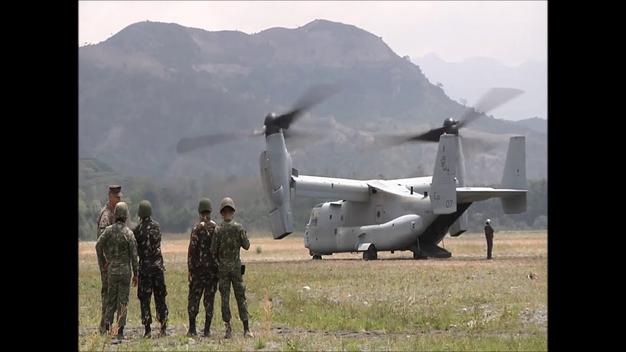 Osprey Flight Operations in the Philippines YouTube