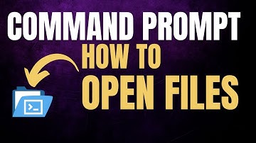 How to open files in Command Prompt cmd | Windows 11, 10, 8, 7