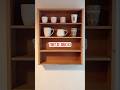 Meuble étagères pour tasses #meuble #coffee #cafe #shelves #oak #furniture #woodworking #diy