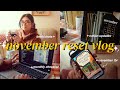 cozy monthly reset vlog ✨📚 november TBR, book journal and notion updates!