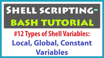 Shell Scripting - Types of Variables in  Linux | Linux Bash Script | Bash Scripting for Beginners