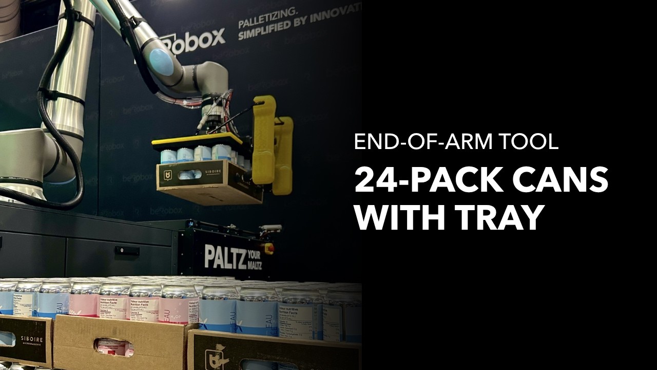 PALTZ | Palletizing 24-Pack Cans with Tray