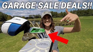 We Made An OFFER For All The GOLF CLUBS at a GARAGE SALE!! (We Recorded It All!!)