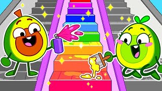 baby takes escalator elevator safety tips