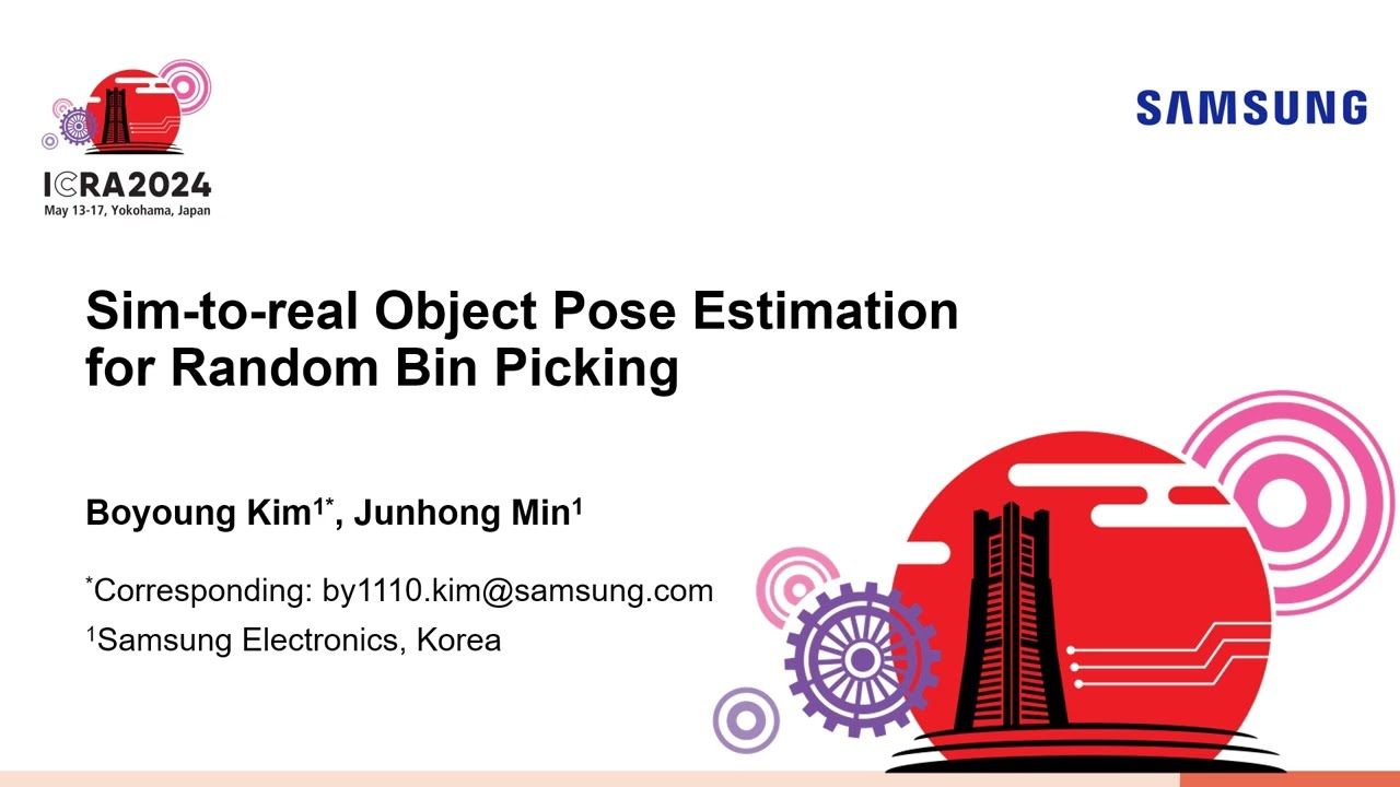 [ICRA24] Sim-to-real Object Pose Estimation for Random Bin Picking