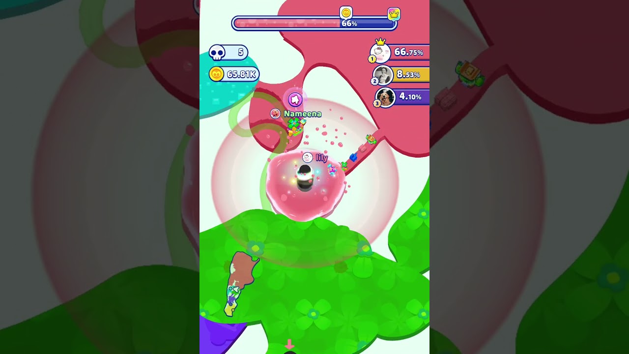 Relaxing Paper.io 2 Gameplay 🌸