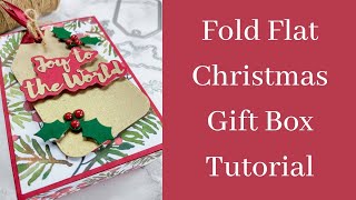 Fold Flat Christmas Gift Box | Christmas in July Replay