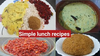 Simple Veg Lunch Menu Kerala Lunch Recipes