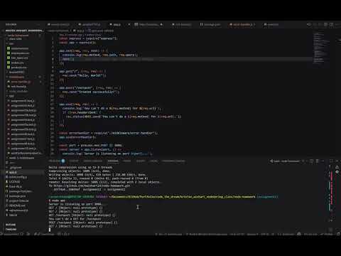 Assignment 2: Node HTTP and Express
