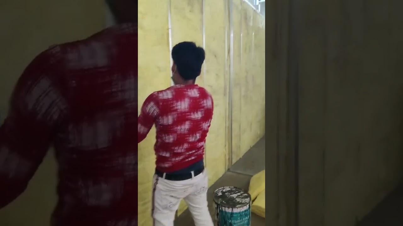 Glasswool insulation in gypsum wall 