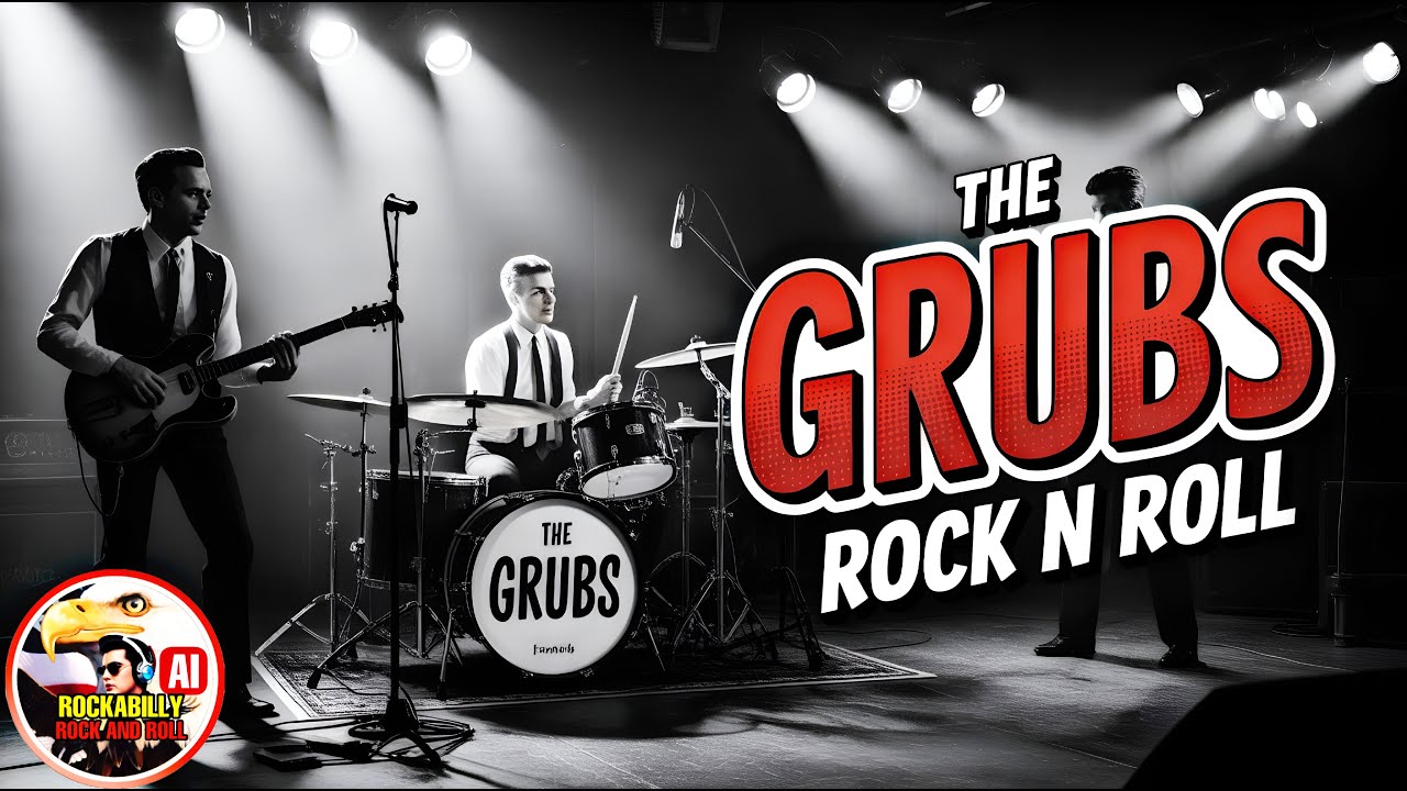 Рок-н-ролл 1950-х 🎸 The Grubs: Kick It Baby 🎶