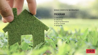 Webinar: Bygbarhed og biogene materialer - hvad er problemet?