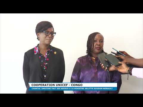 Visite d'adieu : la Min. Soudan-Nonault reçoit la représentante de l'Unicef au Congo, Dr C. UMUTONI