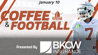 Information Coffee & Football - January 10 | GAMEDAY! | Texas vs Ohio St. | Notre Dame Advances to Championship News