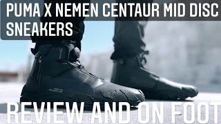 PUMA x NEMEN Centaur Mid DISC Sneakers Review + On Feet - YouTube