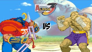 Street Fighter Alpha 3 | Sodom VS Sagat | Double Perfect ! |