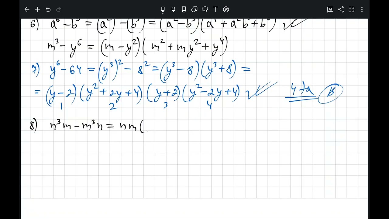 24-dars. Ko'phadni ko'paytuvchilarga ajratish. 2-qism (1766-1807 gacha) | Nodirbek Math