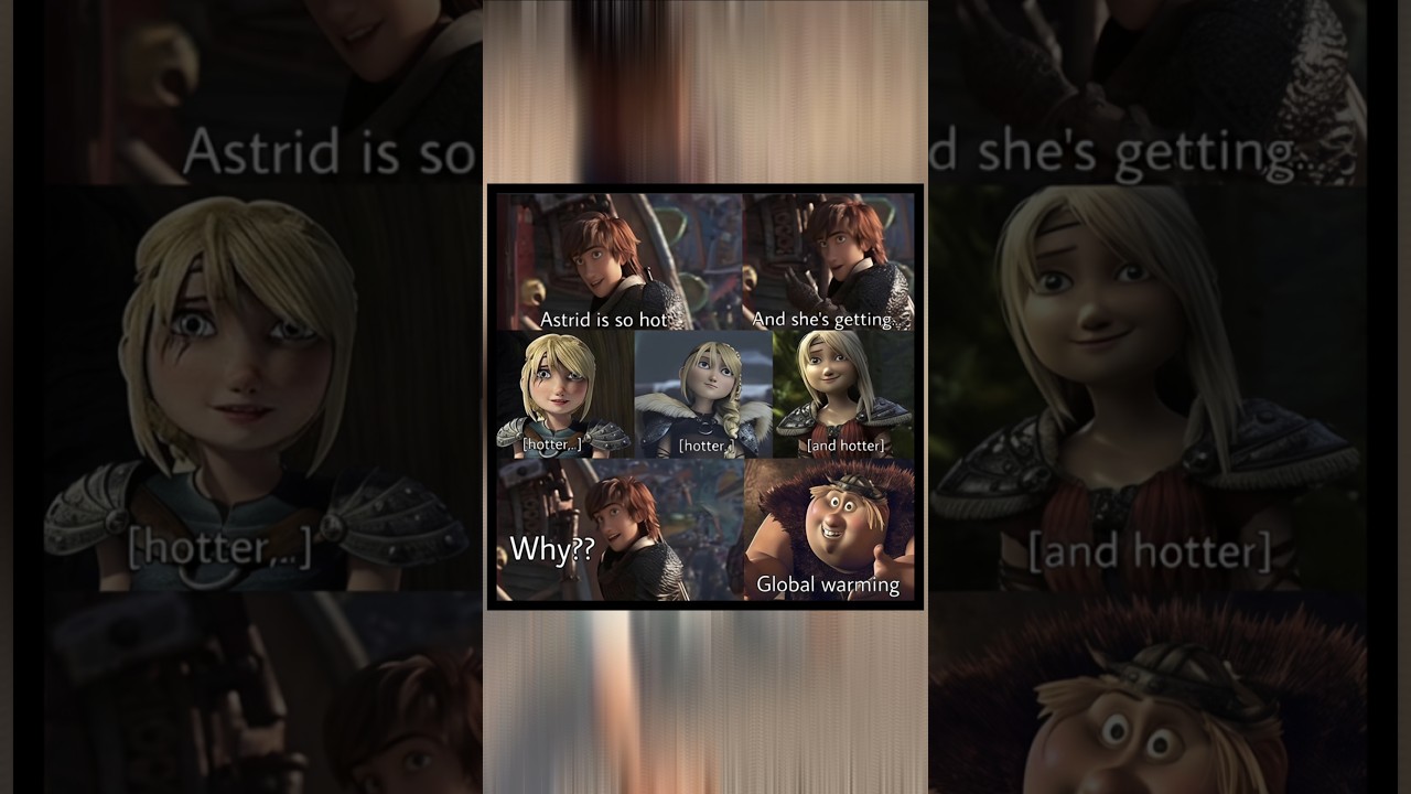 Astrid Keeps Getting Hotter?! 😳🔥 | Global Warming Meme | Animated Viral Clip